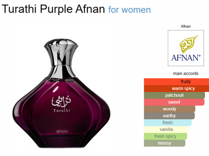 AFNAN TURATHI PURPLE WOMEN 3.0 EDP SP