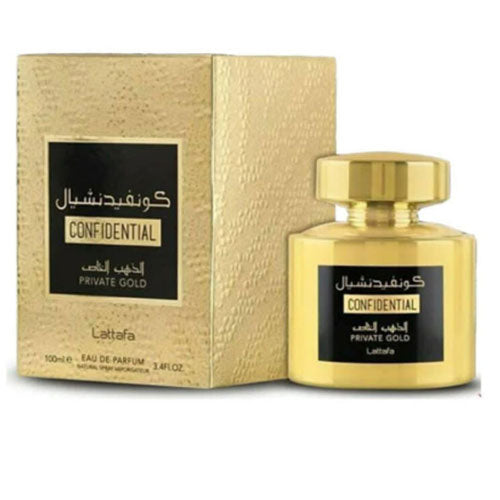 LATTAFA PRIVATE GOLD UNISEX 3.4 OZ EDP SP